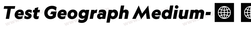 Test Geograph Medium字体转换